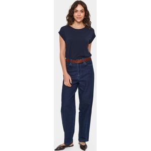 T-shirt - Effen - Jersey - Ronde Hals - Kwartmouw - Normale Pasvorm