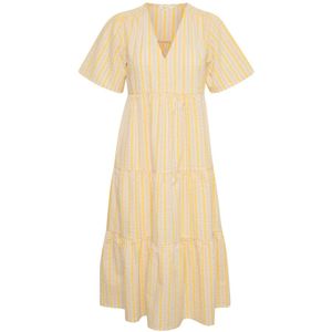 Part Two Pam Casual jurk voor dames, Lemon Drop Stripe, 34