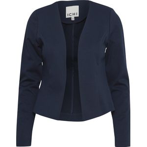 Ichi - Blazer - Blauw - Polyester - Vrouwen