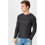 !Solid - Trui 'Jarah' - Donkergrijs - Gebreide Trui