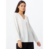 Cream - Fengcr Blouse 10607056 - Blouse - Wit - Lange Licht Opgeblazen Mouwen