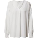 Cream - Fengcr Blouse 10607056 - Blouse - Wit - Lange Licht Opgeblazen Mouwen
