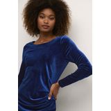 Jerseyjurk - Effen - Fluweel/Nicky Velours - Lange Mouw - Knielengte