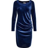 Jerseyjurk - Effen - Fluweel/Nicky Velours - Lange Mouw - Knielengte