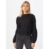 Cream - CRHenva - Blouse - Zwart - Lange Mouwen - Effen