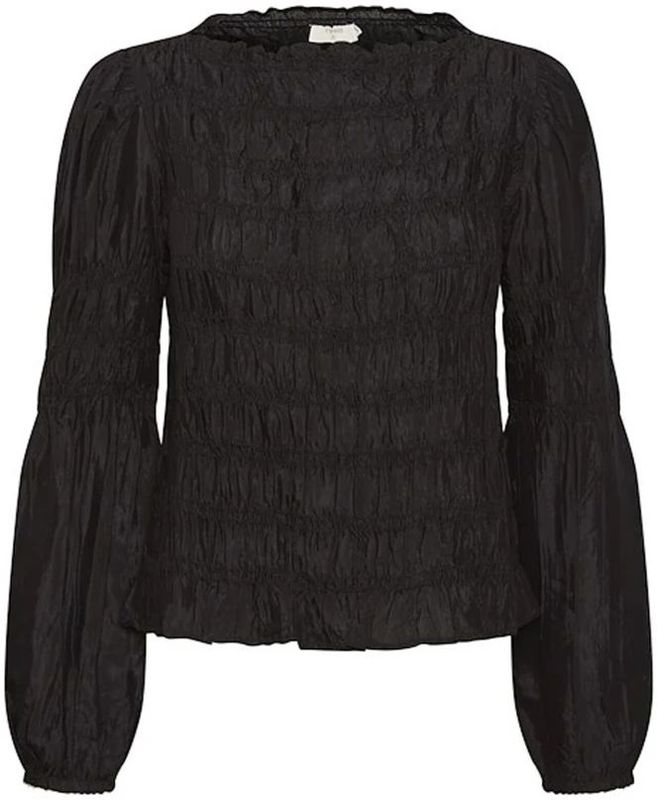 Cream - CRHenva - Blouse - Zwart - Lange Mouwen - Effen