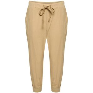 Kaffe - Capribroek - Beige - Dames - 100% Katoen