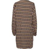 Jerseyjurken - Geruit - Viscose - Knielengte - Losse Pasvorm