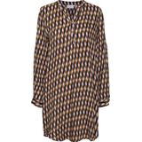 Jerseyjurken - Geruit - Viscose - Knielengte - Losse Pasvorm