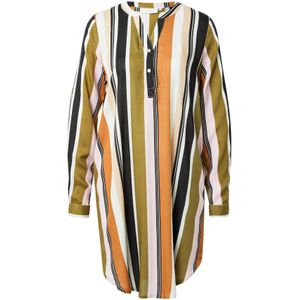 Jerseyjurken - Gestreept - Viscose - Knielengte - Losse Pasvorm