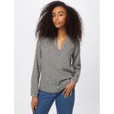 Kaffe - Slimme Blouse - Chique Print - Lange Mouwen - V-Hals