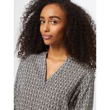Kaffe - Slimme Blouse - Chique Print - Lange Mouwen - V-Hals