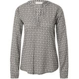 Kaffe - Slimme Blouse - Chique Print - Lange Mouwen - V-Hals