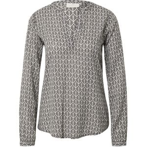 Blouse - Black / Chalk Fan Print - Lange Mouwen - Regular Fit