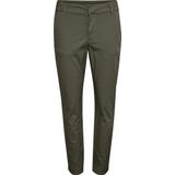 Kaffe - Chino 'Mette' - Kaki - Chino Broeken - 7/8 Lengte - Regular Fit
