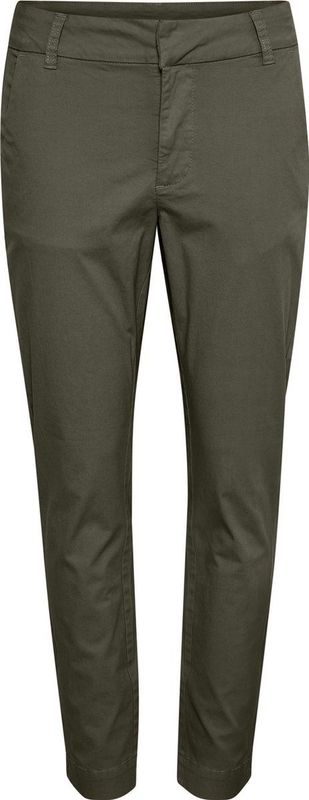 Kaffe - Chino 'Mette' - Kaki - Chino Broeken - 7/8 Lengte - Regular Fit