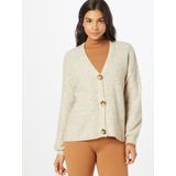 Cream - CRMerle - Gebreid Vest - Beige - Losse Pasvorm - Lange Mouw