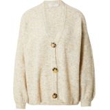 Cream - CRMerle - Gebreid Vest - Beige - Losse Pasvorm - Lange Mouw