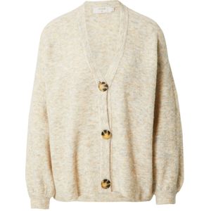 Cream - CRMerle - Gebreid Vest - Beige - Losse Pasvorm - Lange Mouw