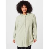 Blouse - Effen - Katoen - Lange Pasvorm - Halve Mouw