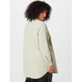 Blouse - Effen - Katoen - Lange Pasvorm - Halve Mouw