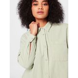 Blouse - Effen - Katoen - Lange Pasvorm - Halve Mouw