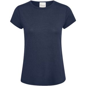 My Essential Wardrobe - Shirt Donkerblauw My Essential Wardrobe The Modal T-shirts Donkerblauw 10703596