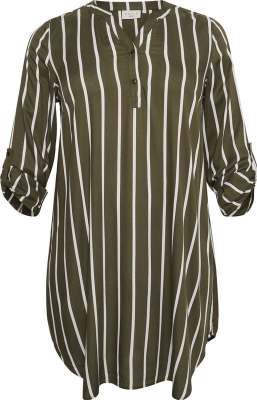 Kaffe Curve - KCmilana - Jurk - Knielengte - A-lijn - 3/4 Mouwen