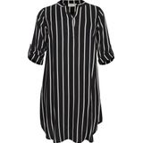 Shirtjurk - A-shape - Lange Mouwen - Zwart - 100% Viscose