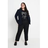 Kaffe Curve Aansluitende Blazer KCjia Donkerblauw