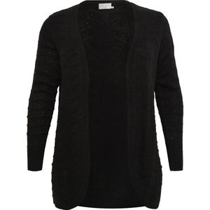 KAFFE - KC Emana - Gebreid Vest - Zwart - Lange Mouw