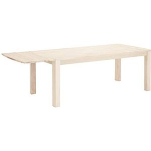 Ibbe Design Paris uitbreidingsplaat, olieafwerking, wit, massief eikenhout, voor eettafel, Parijs, 50 x 100 cm