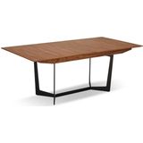 GM Eetkamertafel Tokyo Walnoot 200/250x100cm Walnoot - Fineer