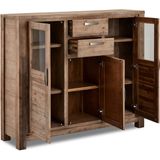 Wandkast Acacia - Bruin - 160x45x140cm - Wandkast Alaska