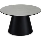 Salontafel Lichtgrjis - MDF/Marmer - 80x80x45cm - Salontafel Tango