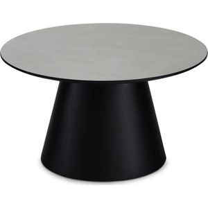 Salontafel Lichtgrjis - MDF/Marmer - 80x80x45cm - Salontafel Tango