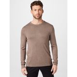 Pullovers - Dk Sand Mel - Breisel - Logoborduursel - Slim Fit