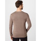 Pullovers - Dk Sand Mel - Breisel - Logoborduursel - Slim Fit