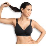 CARRIWELL - Borstvoedingsbeha - Zwart - Naadloos - GelWire