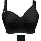 CARRIWELL - Borstvoedingsbeha - Zwart - Naadloos - GelWire