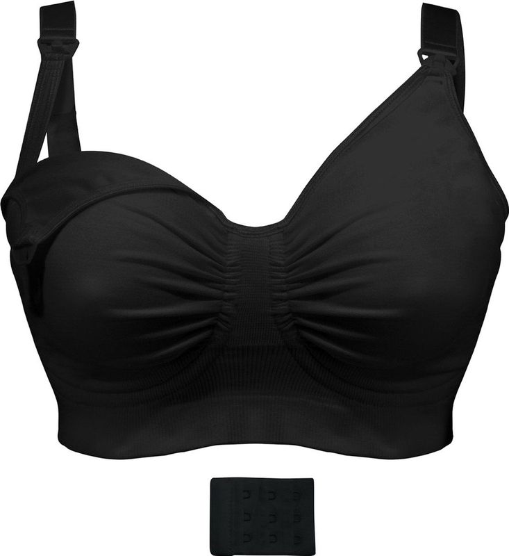 CARRIWELL - Borstvoedingsbeha - Zwart - Naadloos - GelWire