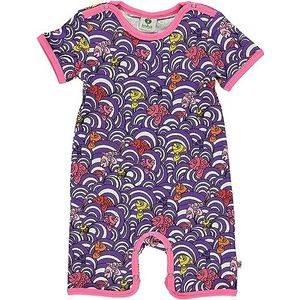 Småfolk Baby Girls Body Suit SS/SL. Fish Peuter en Peuter Kostuum, Purple Heart, 56, Purple Heart, 56 cm