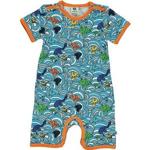 Småfolk Baby Jongens Body Suit SS/SL. Fish Peuter en Peuter Kostuum, Ocean Blue, 56, ocean blue, 56 cm
