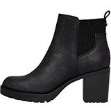 ONLY Women Chelsea Boots with Heel | Ankle Shoes | Bootie Boots without Closure ONLBARBARA, Colour:Black, Size:36 EU