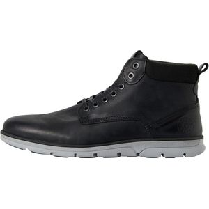 JACK & JONES Jrtubar Leather Anthracite Sneakers voor heren, grijs antraciet, 41 EU