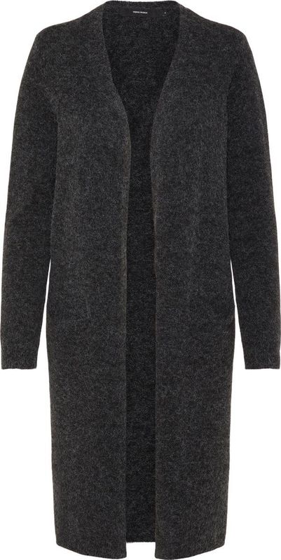 VERO MODA Vmdoffy Ls Long Open Cardigan - Gebreid Vest - Groen - 52% Gerecycled Polyester
