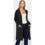VERO MODA Vmdoffy Ls Long Open Cardigan - Gebreid Vest - Groen - 52% Gerecycled Polyester