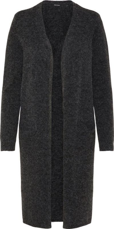 VERO MODA Vmdoffy Ls Long Open Cardigan - Gebreid Vest - Groen - 52% Gerecycled Polyester