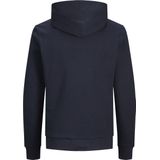JACK & JONES Corp Logo Sweat Hood - Heren Hoodie - Blauw - Katoenmengsel - Grote Print