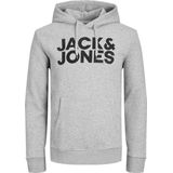 Heren - Hoodie - Zwart - Katoen/Polyester - Logo Op Borst